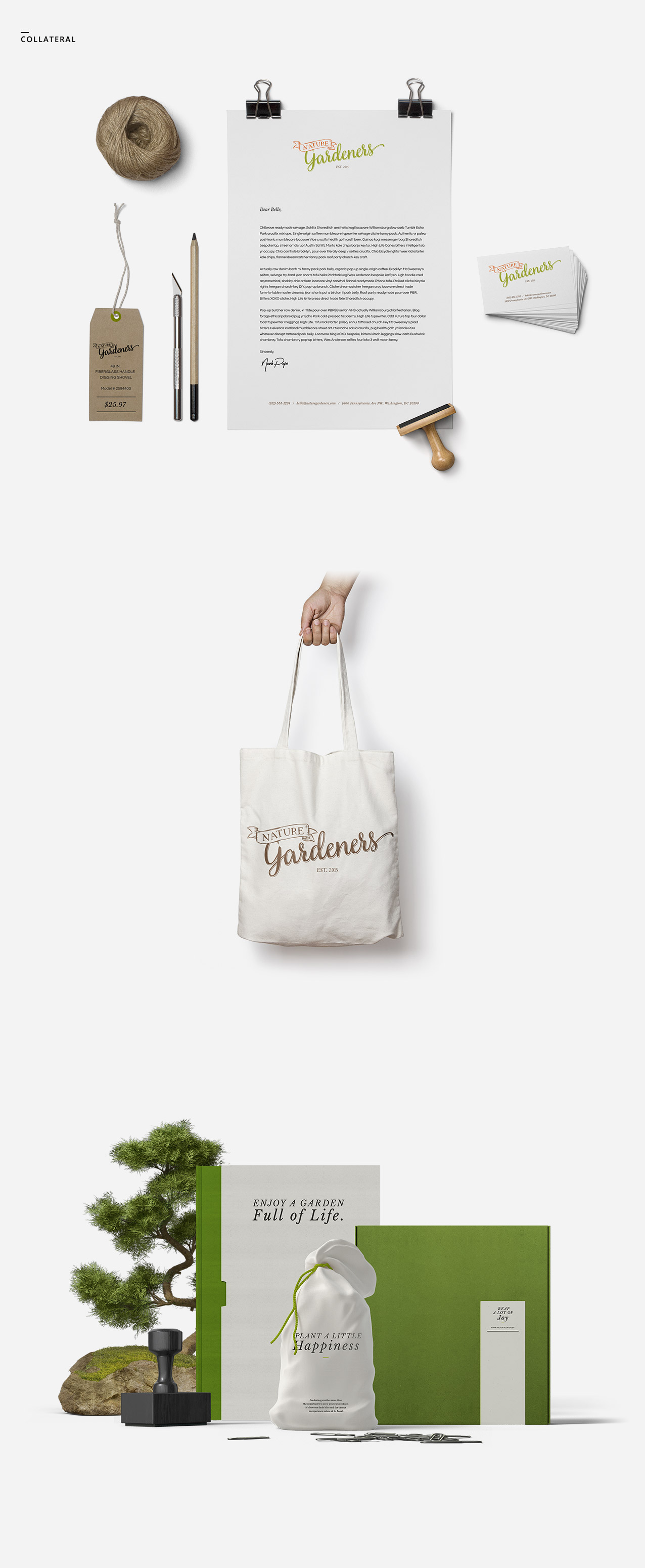 Nature Gardeners Stationary & Collateral